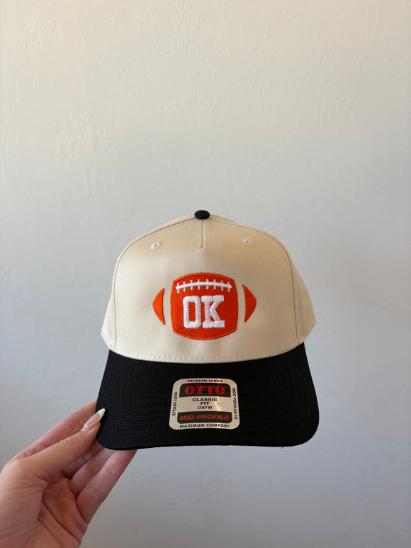 OK Football Hat - Greige Goods