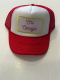 Sorority Patch Trucker Hat - Greige Goods