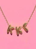Sorority Bubble Necklace - Greige Goods