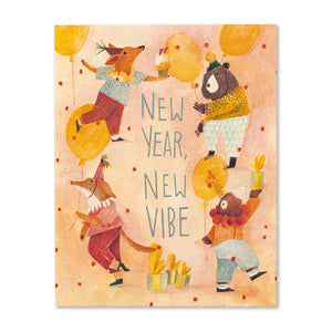 New Year New Vibe Birthday Card