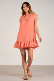 Sleeveless Collared Summer Dress - Greige Goods