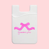 Sorority Bow Phone Wallet - Greige Goods