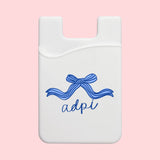 Sorority Bow Phone Wallet - Greige Goods