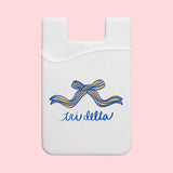 Sorority Bow Phone Wallet - Greige Goods