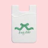 Sorority Bow Phone Wallet - Greige Goods