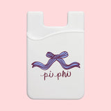 Sorority Bow Phone Wallet - Greige Goods