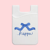 Sorority Bow Phone Wallet - Greige Goods