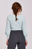 Lincoln Peplum Sleeve Top - Greige Goods