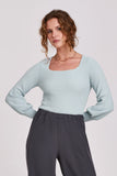 Lincoln Peplum Sleeve Top - Greige Goods