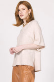 Catrina Short Sleeve Sweater - Greige Goods