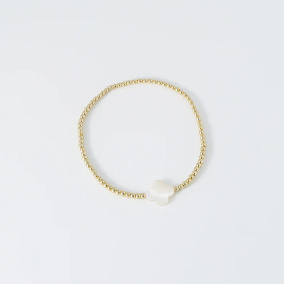 Clementine Quatrefoil Bracelet - Greige Goods