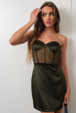 Corset Strapless Mini Dress