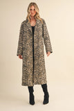 Leopard Long Coat - Greige Goods
