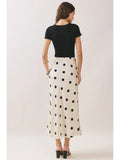 Polka Dot Maxi Skirt