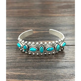 Turquoise Cuff Bracelet - Greige Goods