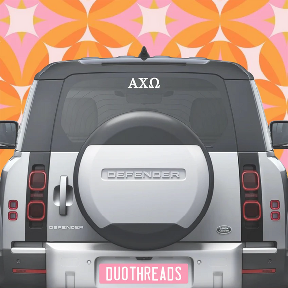 Sorority Car Decal - Greige Goods