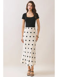 Polka Dot Maxi Skirt