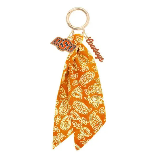 OSU Logo Bandana Bag Charm - Greige Goods