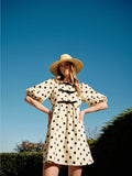 Polkadot Babydoll Dress - Greige Goods