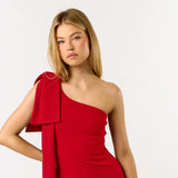 One Shoulder Bow Dress