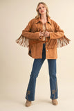 Suede Tassel Jacket - Greige Goods