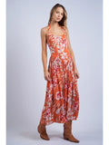 Tropical Halter Neck Midi - Greige Goods