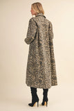 Leopard Long Coat - Greige Goods