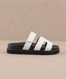 The Nice White Bold Sandal - Greige Goods