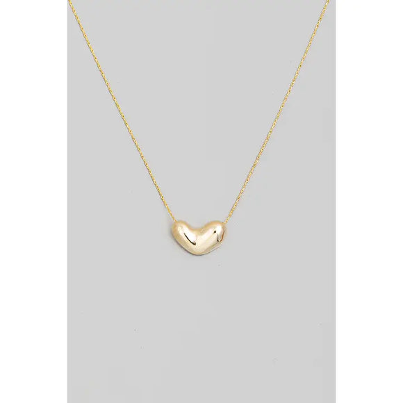 Bubble Heart Pendant Necklace