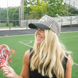 Football Mom Striped Hat