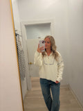 Quarter Zip Stitching Sweater