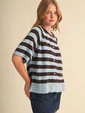 Weekend Stripe Cardigan