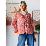 Floral Front Ribbon Jacket