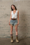 Denim Vest - Greige Goods