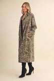 Leopard Long Coat - Greige Goods