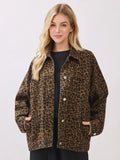 Twill Leopard Denim Jacket - Greige Goods