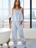 Ruffle Checker Pajama Set - Greige Goods
