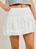 Bubble Hem Skirt - Greige Goods