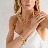 Gold Chunky Paperclip Necklace - Greige Goods