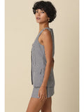 Sonia Gingham Button-Front Dress - Greige Goods