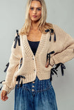 Bow Kissed Knit Cardigan