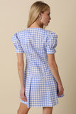 Serena Gingham Dress - Greige Goods