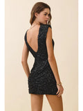 Sequin Bodycon Mini - Greige Goods