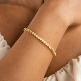 Gold Diamond Tennis Bracelet - Greige Goods