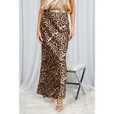 Satin Maxi Skirt - Greige Goods