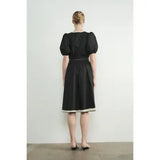 Embroidered Midi Dress - Greige Goods