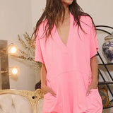Oversized Wide Legs Romper - Greige Goods