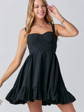 Tiered Mini Dress - Greige Goods
