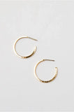 Thin Hammered Hoops