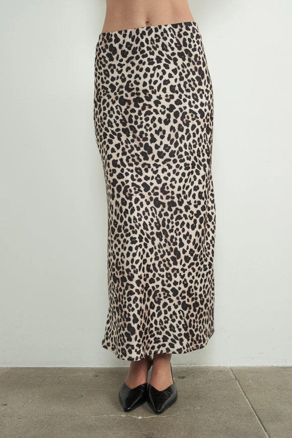 Leopard Midi Skirt